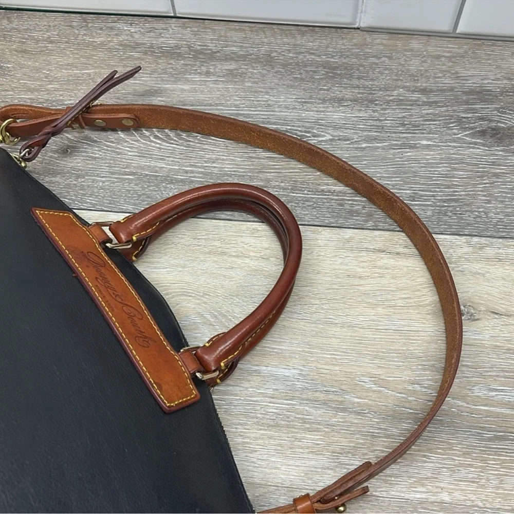 Dooney and Bourke Genuine Florentine Vacchetta Leather  Satchel in GUC! - Picture 7 of 15